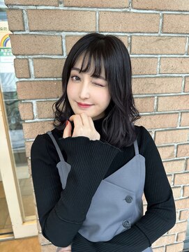 サロンドミルク 原宿(salon de MiLK) 【salon de MiLK 原宿】小顔にみえるラベンダーグレー