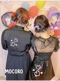 ツインお団子ヘア