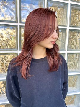 イリ(iLi) 【iLi×REN】ワインレッド/ボルドーカラー/顔周りレイヤー