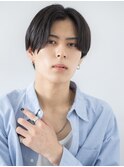 オーガニックカラーのセンターパートテクノカットb新所沢
