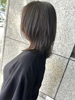 ハイストリートヘア(High street Hair)&nbsp;ミディアムレイヤー/オリーブグレージュ