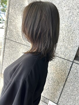 ハイストリートヘア(High street Hair) ミディアムレイヤー/オリーブグレージュ