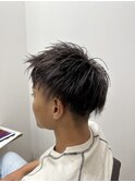 【はんぞースタイル】メンズ/ベリーショート/メッシュ/ブリーチ