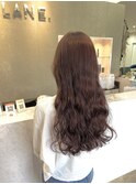 ロングヘアパーマスタイル