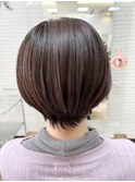 ショートボブ×ポイントカラー