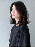 アプリコットオレンジハイライトカラーサーフカール夏くびれヘア