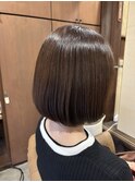 ボブ×アッシュベージュ