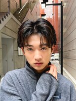 ガーデン 銀座(GARDEN)&nbsp;艶センターパートスペインカールブルーブラック韓国マッシュ