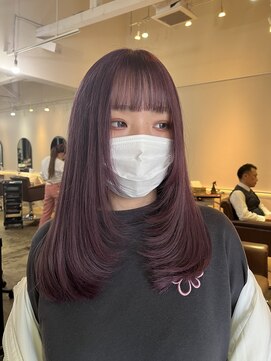 フェリアあべの(FERIA) 【天王寺 あべの 】顔周りレイヤー×バイオレット