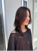 大人かわいいレイヤースタイル　顔まわりレイヤー30代40代