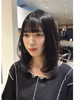 トッカ 札幌(tocca) 【稲川】ふんわりレイヤー×ブルーブラック