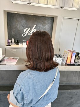 ガルボヘアー 桟橋店(garbo hair) オイルカラー高知美容院ピンクブラウン