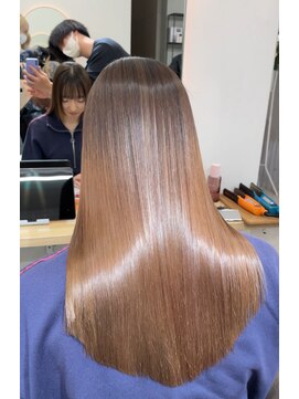 サンド 池袋(sand) 艶髪矯正ロング×髪質改善