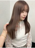 【ミルクティーブラウン/ケアブリーチ/ダブルカラー/20代】