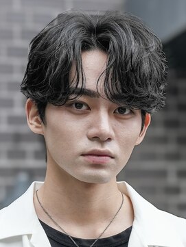 フィフス 札幌大通(fifth) 大通メンズパーマシャドウパーマ波巻きパーマセンターパート緩め