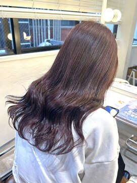 フーバイケンジ(fuu + KENJE) 艶髪ピンクブラウン、髪質改善トリートメント／大谷