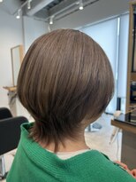 リモ 藤沢(rimo) 明るい白髪染め、多毛さんのコンパクトウルフヘアー/藤沢美容室