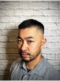 ヒゲがアクセント！スキンフェードソフトモヒカン！