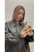 アーサスバイヘッドライト 水戸城南2丁目店(ursus by HEADLIGHT)&nbsp;【Takumi】ピンクすぎないピンクカラー×切りっぱなしボブ