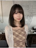 [YOKE]レイヤーカットミントベージュミディアム
