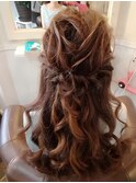 ☆エレガント結婚式☆ハーフアップ☆ドレスに合わせて♪
