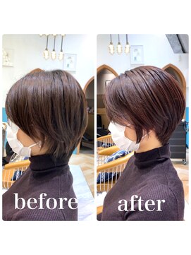 ロンド レグリーズ 立川(Lond leglise) 【山方　直也】大人かわいい×マッシュショート×小顔×耳かけ