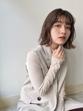 フォルテ(Forte) 大人可愛い/ふんわりボブ/グレージュ