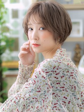 カバーヘア イヴ 戸頭店(COVER HAIR EVE) プラチナカラーミニボブショートマッシュc5戸頭20代30代40代