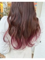 ヘアーエポック(hair epoque)&nbsp;裾ピンクカラー★