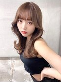 前髪/顔周りレイヤーで作る韓国ヘア×プリカール[岡崎/髪質改善]