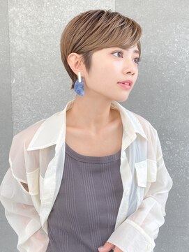 ロンド レグリーズ 立川(Lond leglise) ショート×顔周り×前髪×シルキーベージュ×グレージュカラー