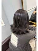 イメチェンハッシュカットフルバング似合わせレッドブラウン