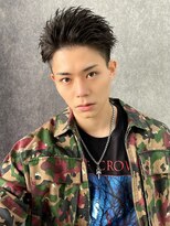 アーリー(Ali'i)&nbsp;七三オールバックかき上げリバースアップバングツーブロック