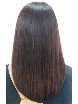 黄ぐまくん美容室 セミロング 酸熱トリートメント