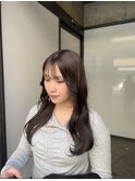 グレージュカラー透明感カラー地毛風brown