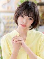 カバーヘア イヴ 戸頭店(COVER HAIR EVE)&nbsp;黒髪ヘルシースタイル前下がり小顔ミニボブc5戸頭20代30代40代