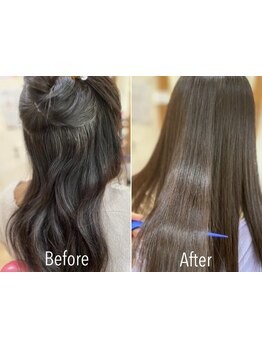 【国分寺】髪に酸性の薬剤使用でダメージレス！艶感たっぷりのナチュラルストレートで触れたくなる美髪へ♪