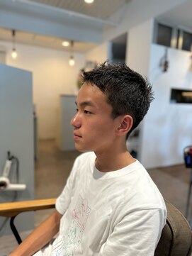 スナオ 大阪天満橋(Sunao) メンズショート×立ち上げバング【大阪天満橋】
