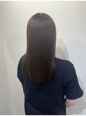 髪質改善カラー×セミロング