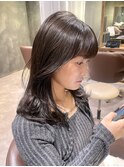 透明感グレージュ