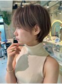 大人美人ショート/イメチェンヘアスタイル/ワイドバング