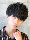 シャドウパーマメンズカットスパイラルパーマツイスパ波巻き