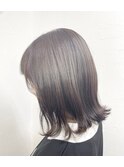 外も内もかわいいミディアムボブ×透明感◎アッシュブラウン