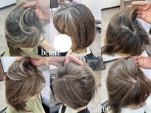 ゲイン(Gain)の雰囲気（後ろ姿美人＊ショートカット/ダブルカラー/白髪ぼかし/髪質改善）