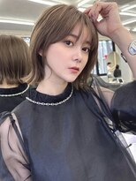 アスター 天神大名店(Aster) オリーブグレー/レイヤーカット/黒髪/マロンベージュ/天神