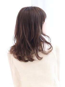 イルミナカラー/ラベンダーベージュ/透け感/ミディアム