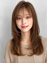 アグノス 青山(Agnos)&nbsp;うるツヤナチュラルカール黒髪前髪外ハネボブオリーブグレー