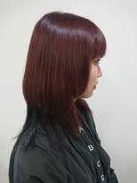 ポノヘアー美容室(pono hair)&nbsp;【pono  hair】襟ブラックグラデ×ウルフ