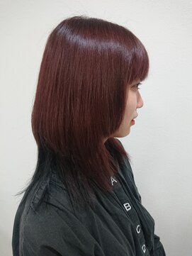 ポノヘアー美容室(pono hair) 【pono hair】襟ブラックグラデ×ウルフ