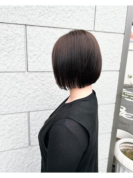 セットアップ 倉敷美和店(SET-UP) ぱっつんボブ/ダークカラーダークアッシュ